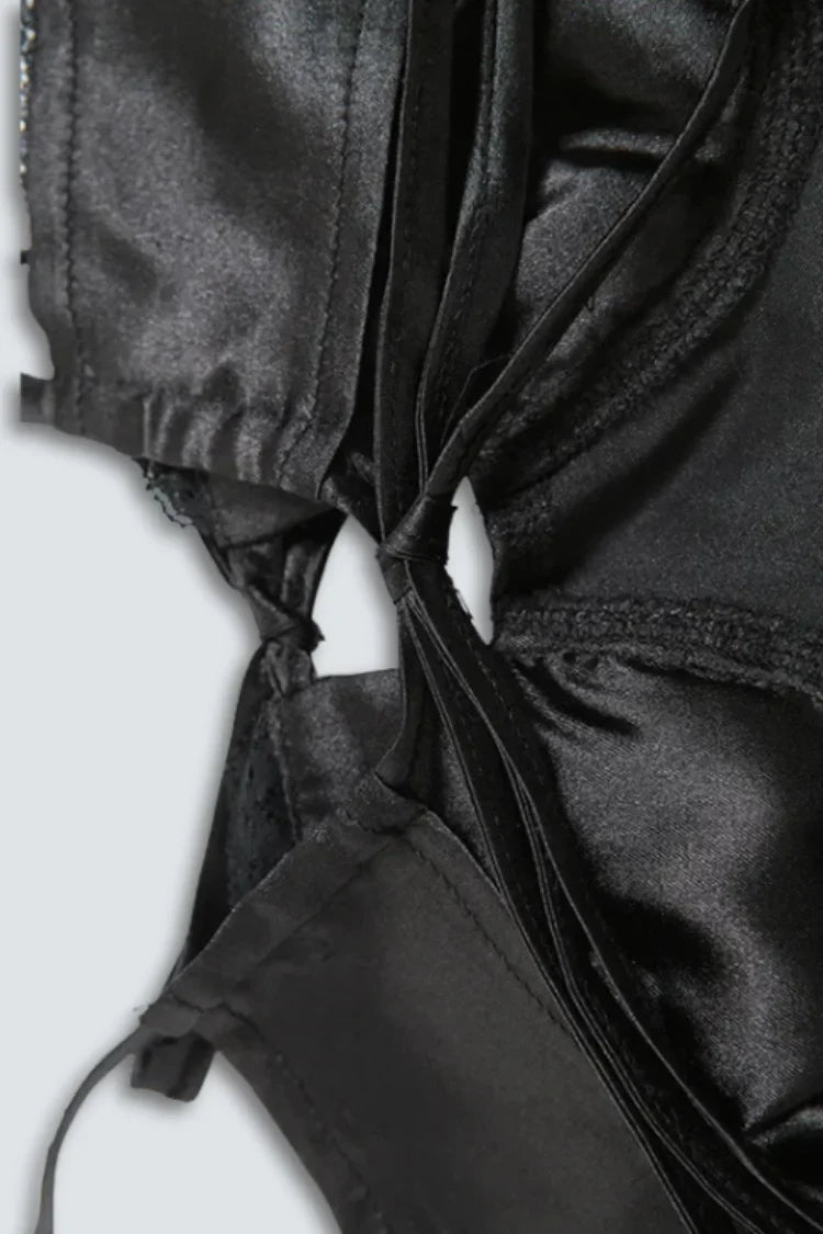 Vestido Curto de Cetim – Modelo Isadora