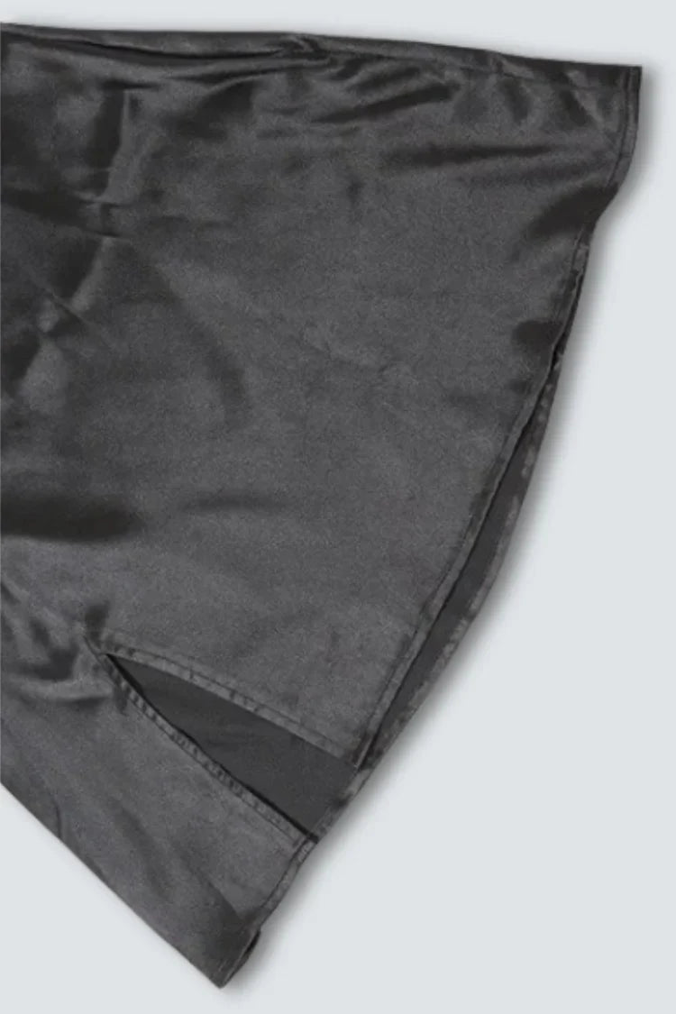 Vestido Curto de Cetim – Modelo Isadora