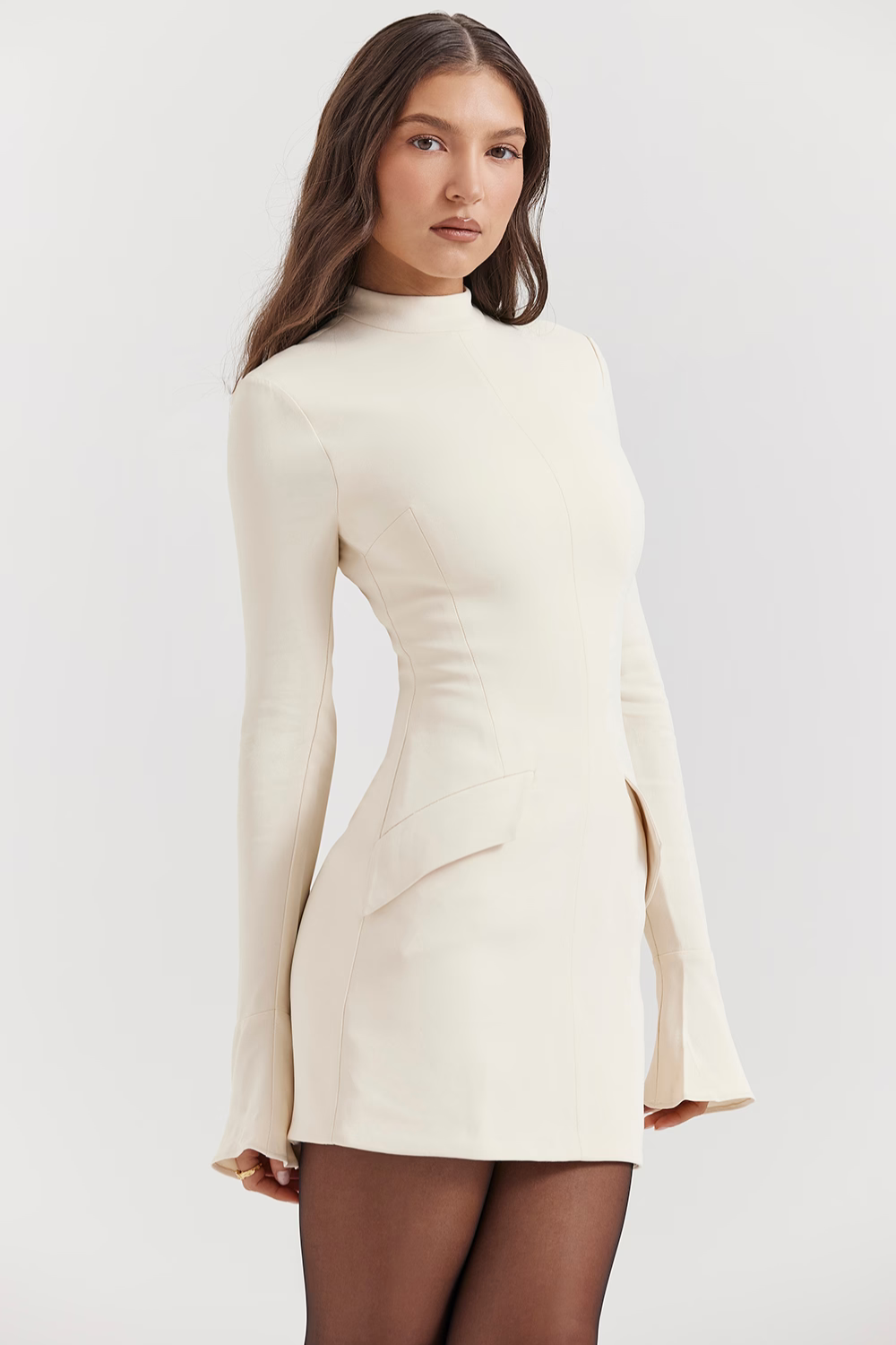 Vestido mini vintage creme