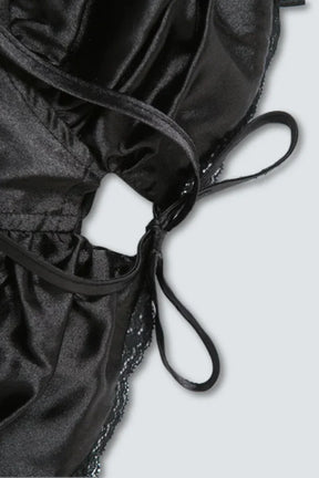 Vestido Curto de Cetim – Modelo Isadora