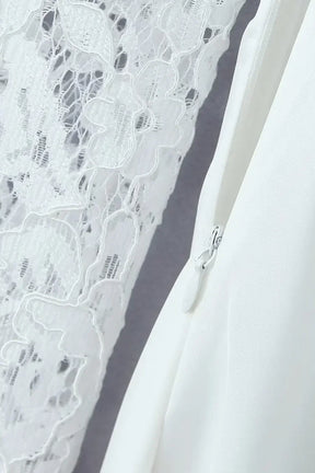 Vestido Curto com Manga de Renda – Modelo Amélie