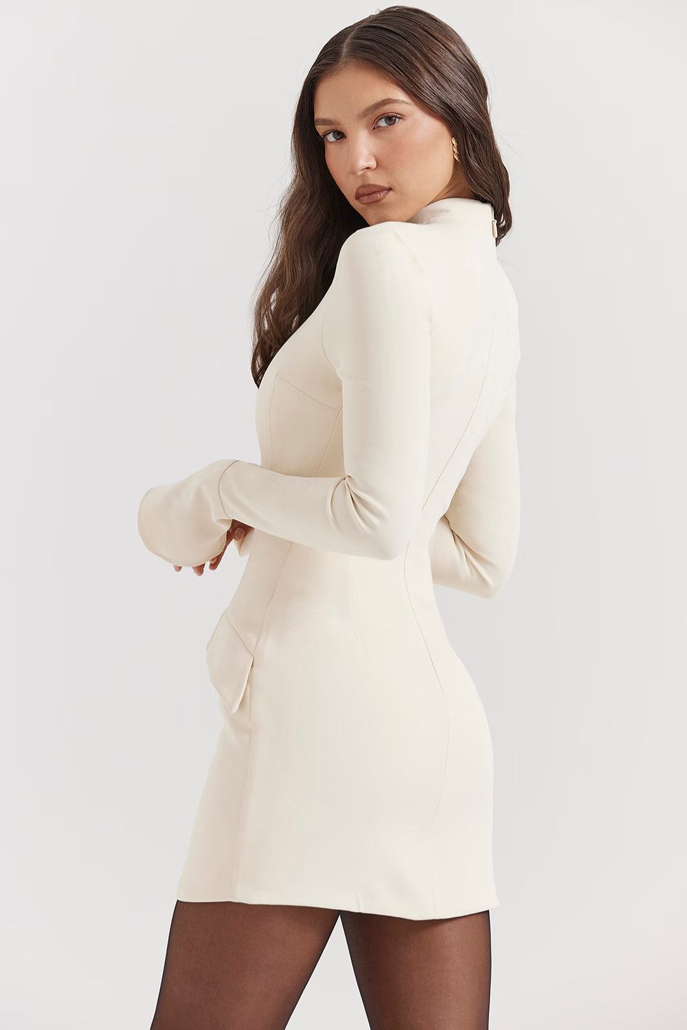 Vestido mini vintage creme