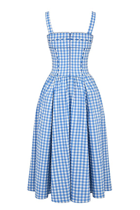 Vestido Midi Xadrez Modelador - Lauren