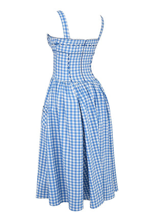 Vestido Midi Xadrez Modelador - Lauren