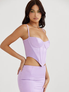 Corset Modelador Roxo Modelo Jasmyne