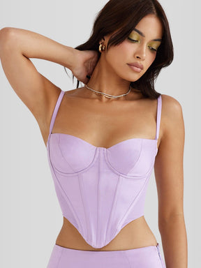 Corset Modelador Roxo Modelo Jasmyne