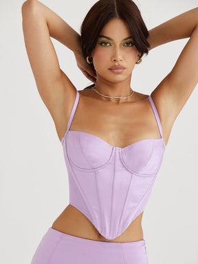 Corset Modelador Roxo Modelo Jasmyne