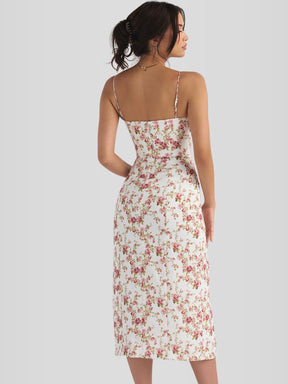 Vestido Midi Floral Modelo Jessica