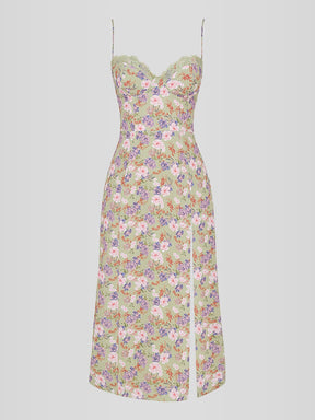 Vestido Midi Floral Modelo Jessica